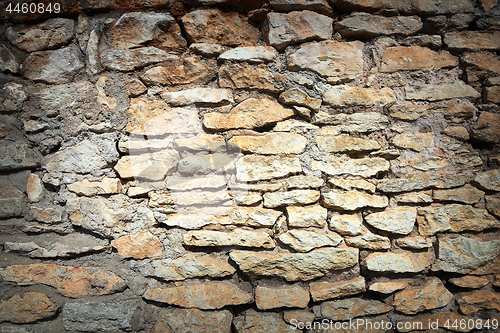 Image of detail of stone wall texture