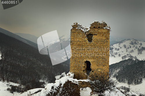 Image of closeup of Coltesti fortress