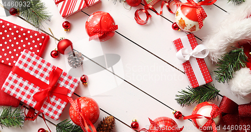 Image of Border from Christmas presents and decorations