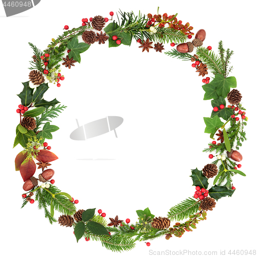 Image of Winter and Christmas Wreath Garland