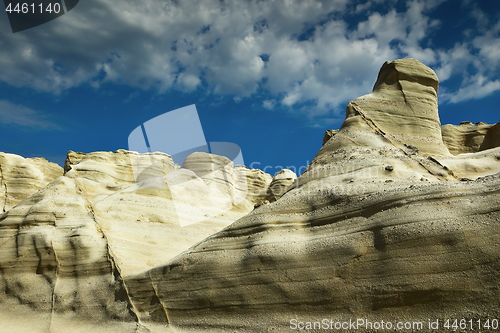 Image of volcanic formations in Milos island