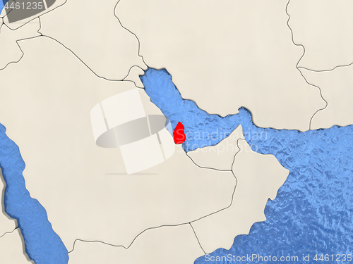 Image of Qatar on map