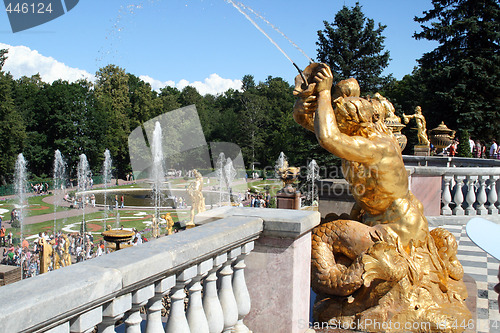 Image of Peters Palace at Peterhof, St Petersburg, Russia