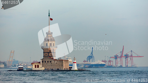 Image of The Maidens Tower. Istanbul, Turkey