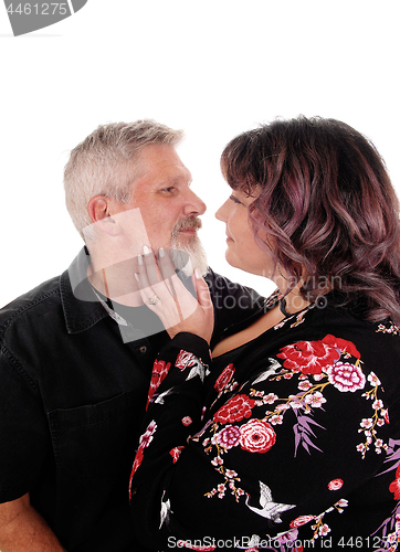 Image of Lovely middle age couple in closeup