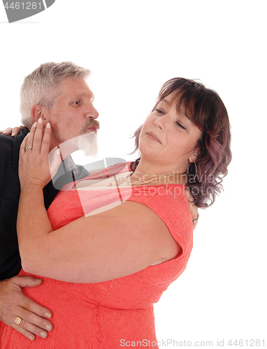 Image of Fighting middle age couple