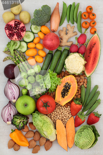 Image of Healthy Alkaline Food Selection