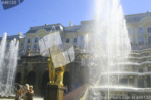 Image of Peters Palace at Peterhof, St Petersburg, Russia.