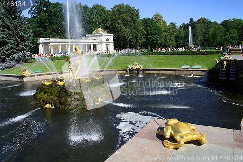 Image of Peters Palace at Peterhof, St Petersburg, Russia.