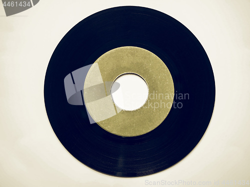 Image of Vintage looking Vinyl record 45 rpm