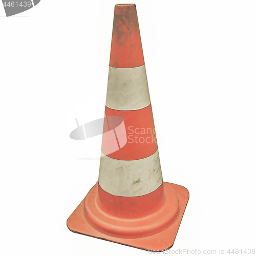 Image of Vintage looking Traffic cone