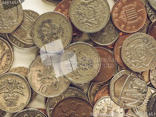 Image of Vintage Pound coins