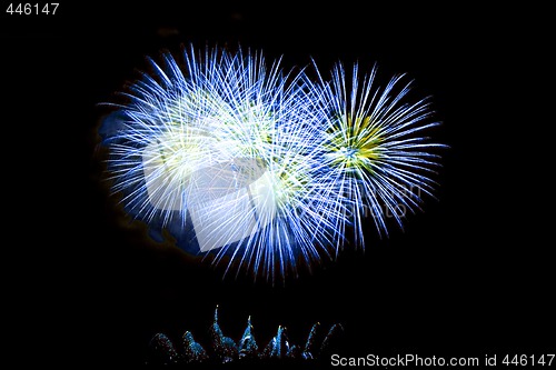 Image of Fireworks Lighting up the Sky