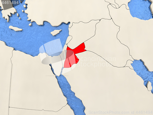 Image of Jordan on map