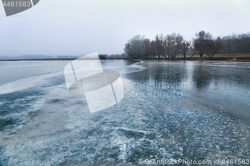 Image of Skating on a lake