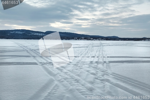 Image of Frozen lake landscape