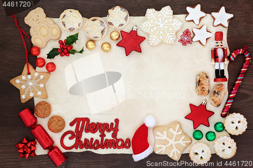 Image of Merry Christmas Background Border 