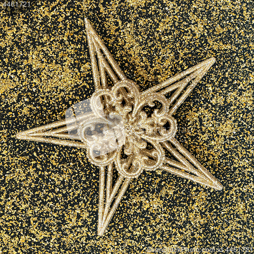 Image of Christmas Gold Star Decoration