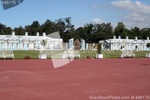 Image of Yekaterinksy Palace at Tsarskoe Syolo (Pushkin) in Russia.