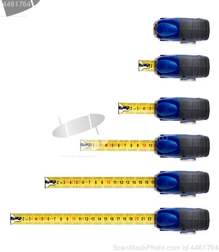 Image of Measuring tape on white