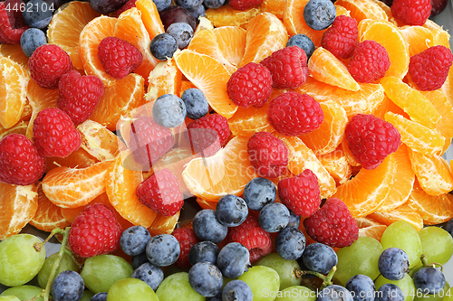 Image of ucolorful fruits background