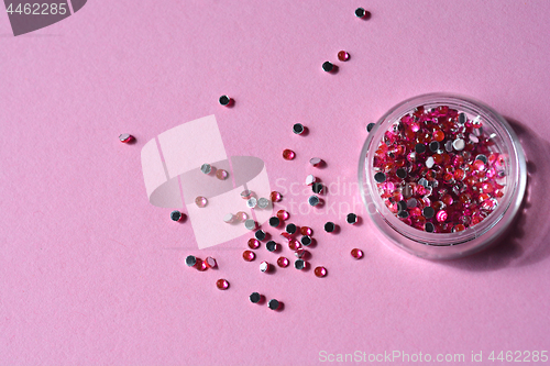 Image of Pink rhinestones