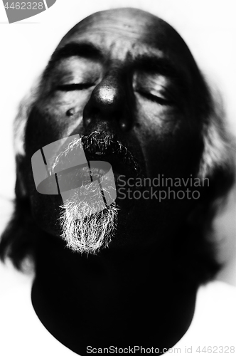 Image of Dark Portrait Of Man Looking Dead