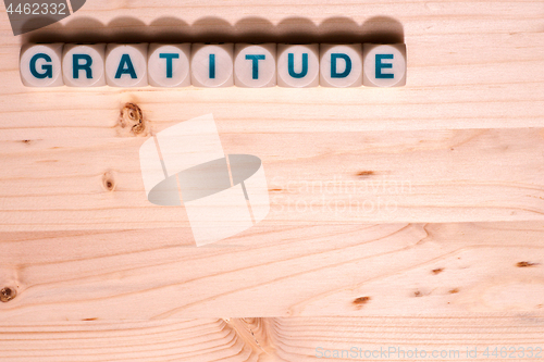 Image of Gratitude word template