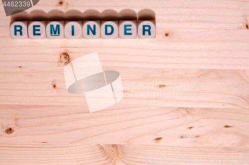 Image of reminder word template