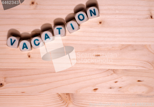 Image of Vacation word template