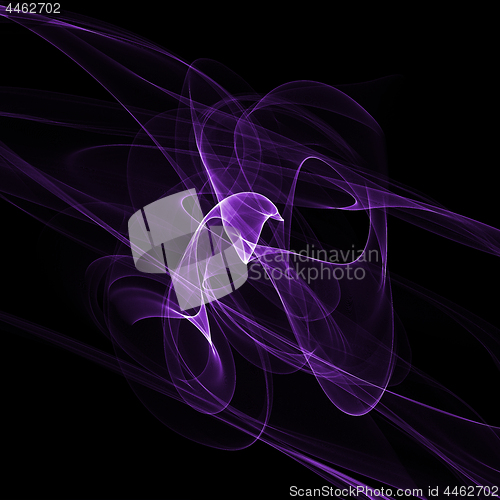 Image of Abstract lilac fume shapes background