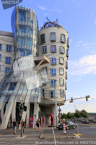 Image of Dancing House (Ginger and Fred), modern Architecture in Prague