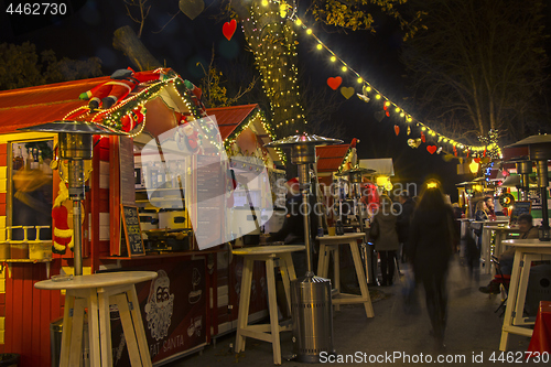 Image of Advent in Zagreb - Night view from the Strossmayer Promenade at 