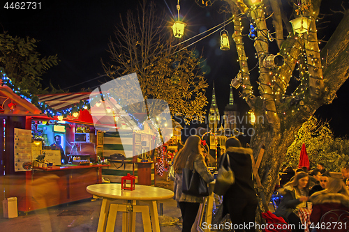 Image of Advent in Zagreb - Night view from the Strossmayer Promenade at 