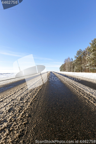 Image of Snow on the road