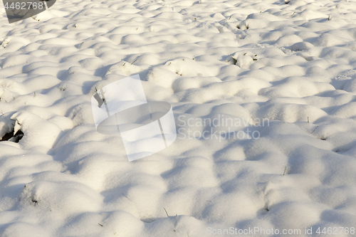 Image of snow drifts, close-up