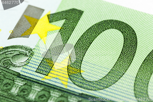 Image of one hundred euro close-up