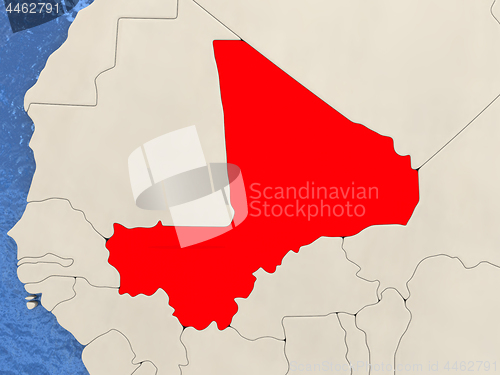 Image of Mali on map