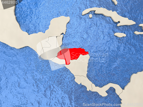 Image of Honduras on map
