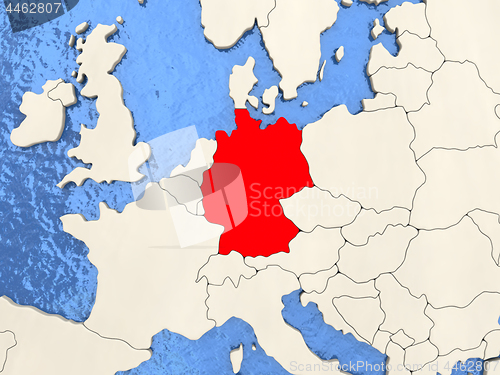 Image of Germany on map