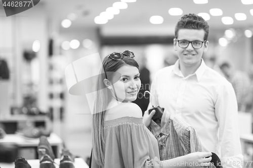 Image of couple in  Clothing Store