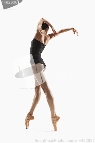 Image of Aerobics fitness woman exercising isolated in full body.