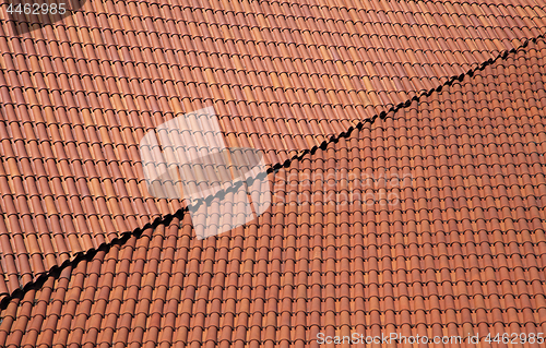 Image of Red roof tiling