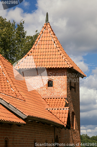 Image of Tower of the Trakai Castle near Vilnius