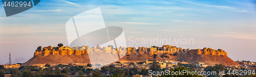 Image of Panorama of Jaisalmer Fort known as the Golden Fort Sonar quila,