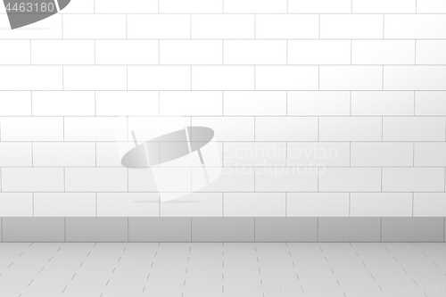 Image of 3D render of an empty bathroom
