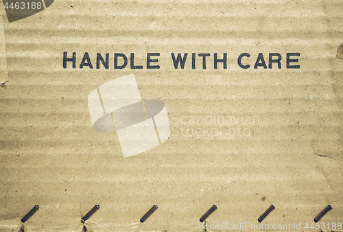 Image of Vintage looking Handle with care