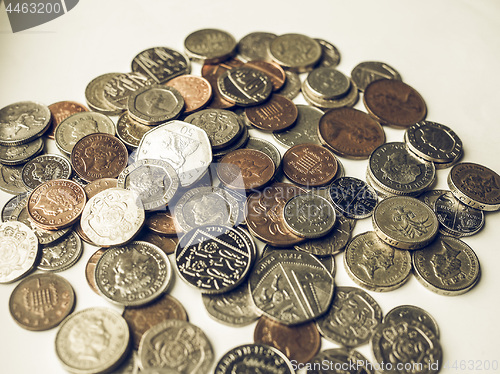 Image of Vintage Pound coins