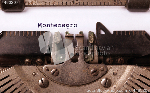 Image of Old typewriter - Montenegro