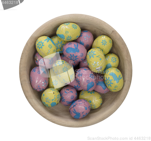 Image of Colorful chocolate easter eggs